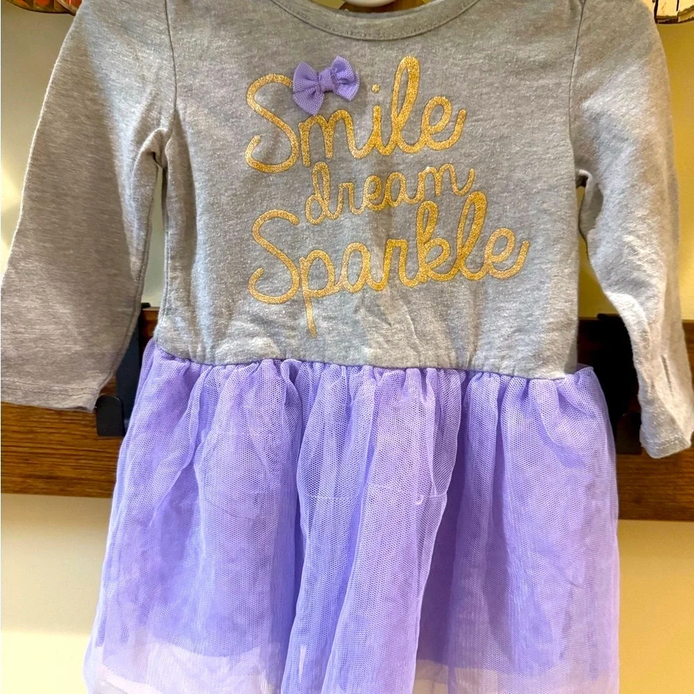 The Children's Place Girls Purple Tulle Dress Size 12-18 Mo… - Picture 4 of 5